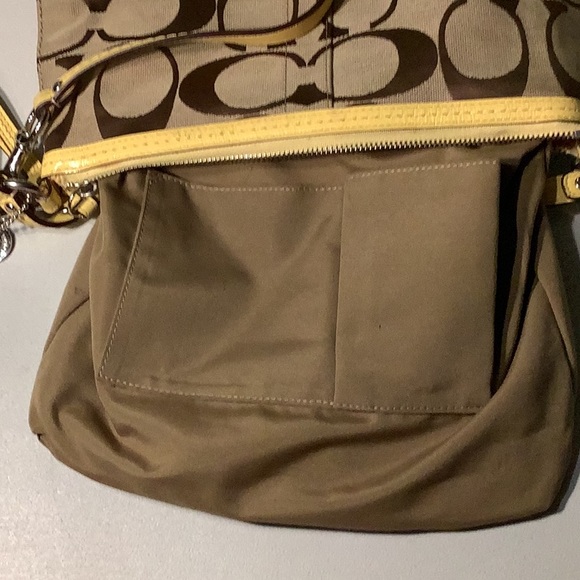 Coach Monogram with Yellow accent Crossbody - Picture 8 of 10